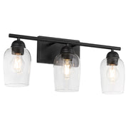 Wallinger 3 Light Vanity in Matte Black