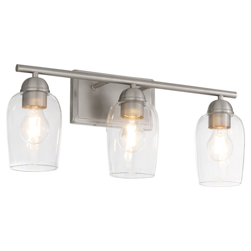 Wallinger 3 Light Vanity in Satin Nickel
