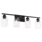 Wallinger 4 Light Vanity in Matte Black