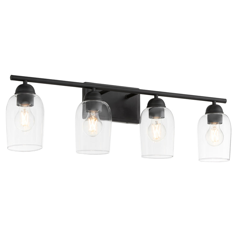 Wallinger 4 Light Vanity in Matte Black