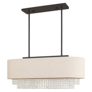 Carlisle 3-Light Linear Pendant in English Bronze