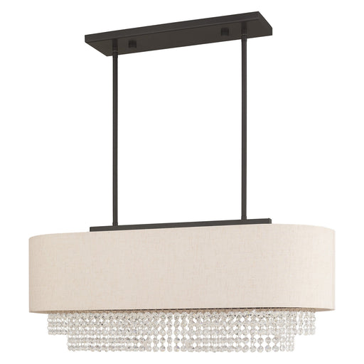 Carlisle 3-Light Linear Pendant in English Bronze