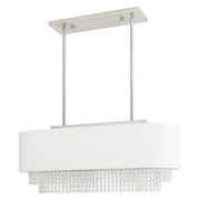 Carlisle 3-Light Linear Pendant in Brushed Nickel