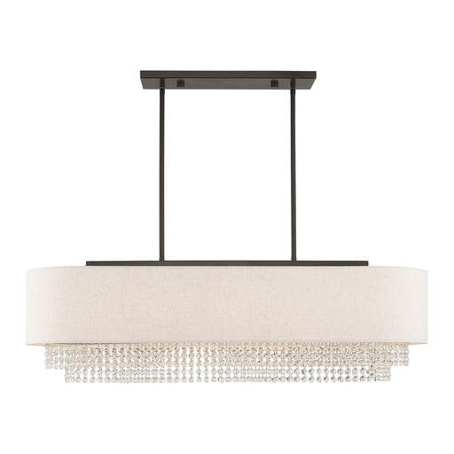 Carlisle 5-Light Linear Pendant in English Bronze
