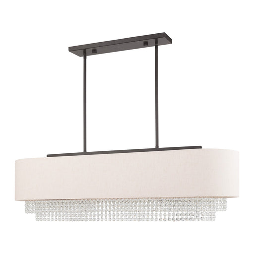 Carlisle 5-Light Linear Pendant in English Bronze