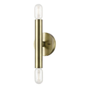 Copenhagen 2-Light ADA Wall Sconce in Antique Brass