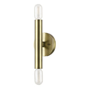 Copenhagen 2-Light ADA Wall Sconce in Antique Brass