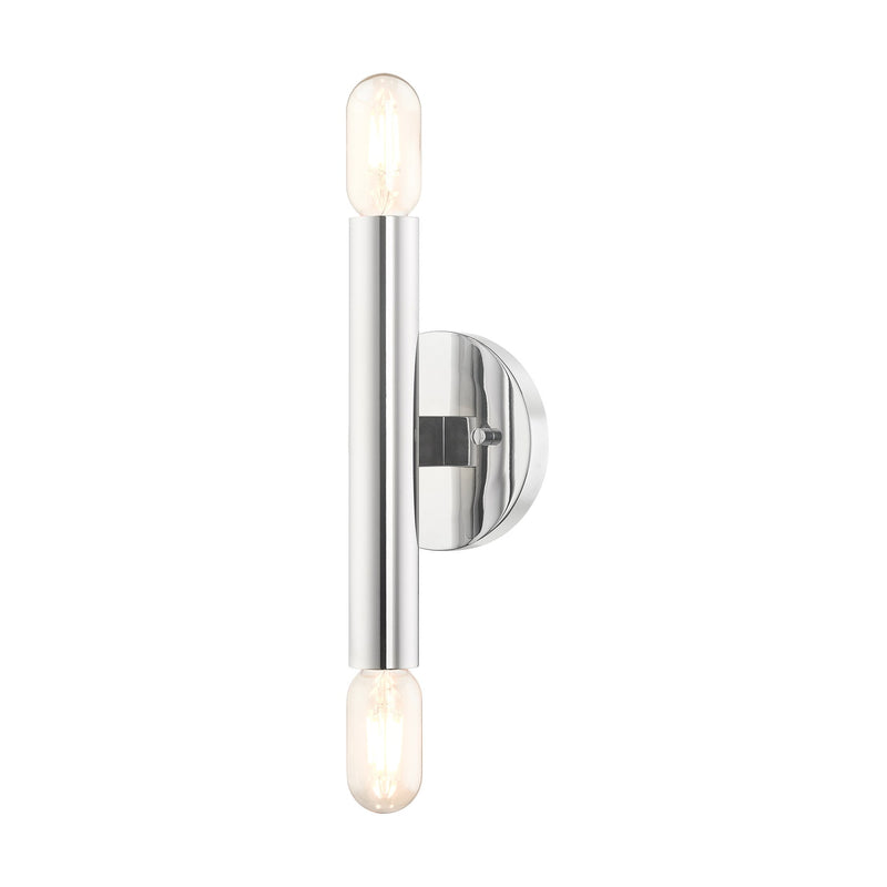 Copenhagen 2-Light ADA Wall Sconce in Polished Chrome