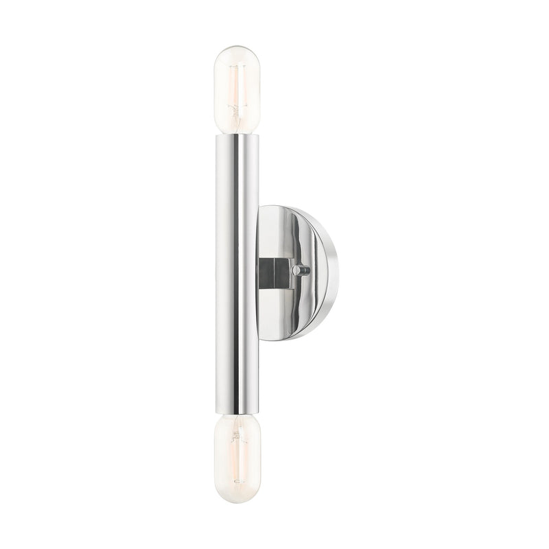 Copenhagen 2-Light ADA Wall Sconce in Polished Chrome
