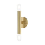 Copenhagen 2-Light ADA Wall Sconce in Satin Brass