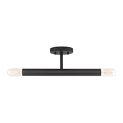 Copenhagen 2-Light Semi-Flush Mount in Black