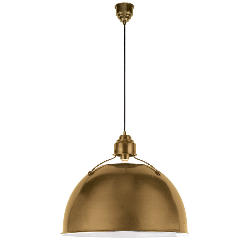 Eugene Large Pendant in Hand-Rubbed Antique Brass