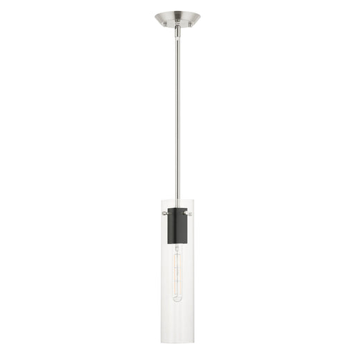 Beckett Pendant in Brushed Nickel & Black