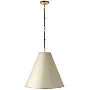Goodman Medium Pendant in Bronze with Antique Brass