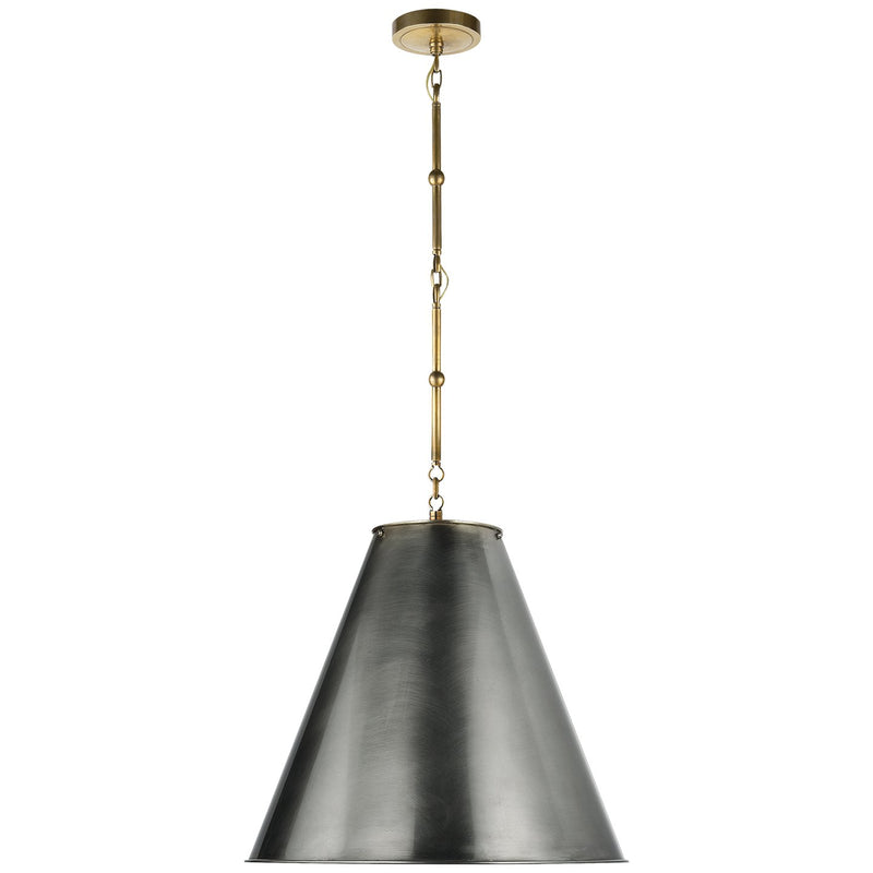 Goodman Medium Pendant in Hand-Rubbed Antique Brass