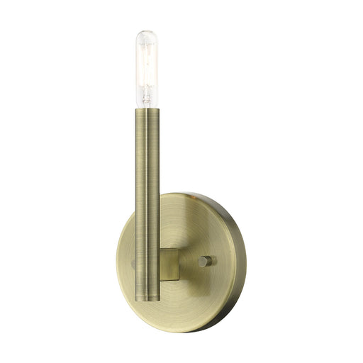 Copenhagen Candelabra ADA Wall Sconce in Antique Brass