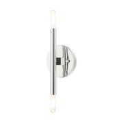 Copenhagen 2-Light Candelabra ADA Wall Sconce in Polished Chrome