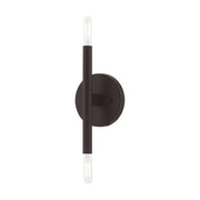 Copenhagen 2-Light Candelabra ADA Wall Sconce in Bronze