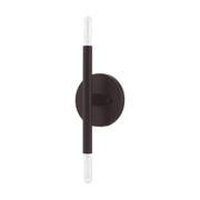 Copenhagen 2-Light Candelabra ADA Wall Sconce in Bronze