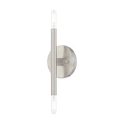 Copenhagen 2-Light Candelabra ADA Wall Sconce in Brushed Nickel