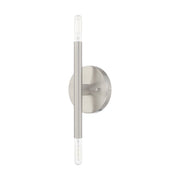 Copenhagen 2-Light Candelabra ADA Wall Sconce in Brushed Nickel