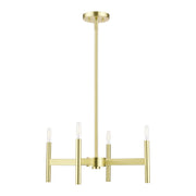 Copenhagen 4-Light Mini Chandelier in Satin Brass