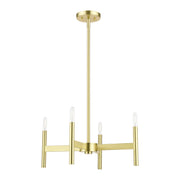 Copenhagen 4-Light Mini Chandelier in Satin Brass