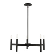 Copenhagen 5-Light Candelabra Chandelier in Black