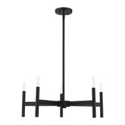 Copenhagen 5-Light Candelabra Chandelier in Black