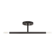Copenhagen 2-Light Candelabra Semi-Flush Mount in Bronze