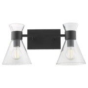 Beldar 2 Light Vanity in Matte Black