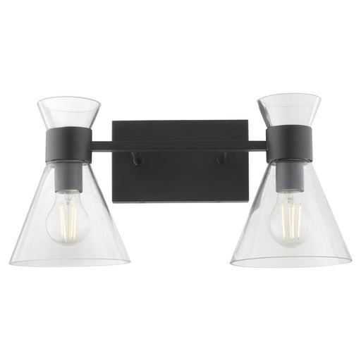 Beldar 2 Light Vanity in Matte Black