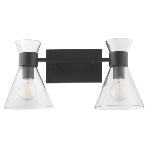 Beldar 2 Light Vanity in Matte Black