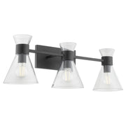 Beldar 3 Light Vanity in Matte Black