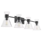 Beldar 4 Light Vanity in Matte Black