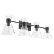 Beldar 4 Light Vanity in Matte Black