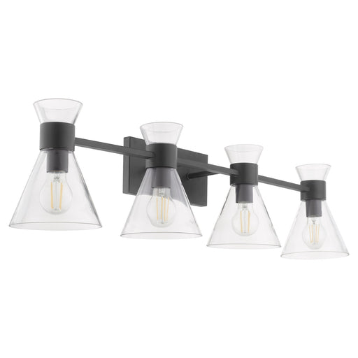 Beldar 4 Light Vanity in Matte Black