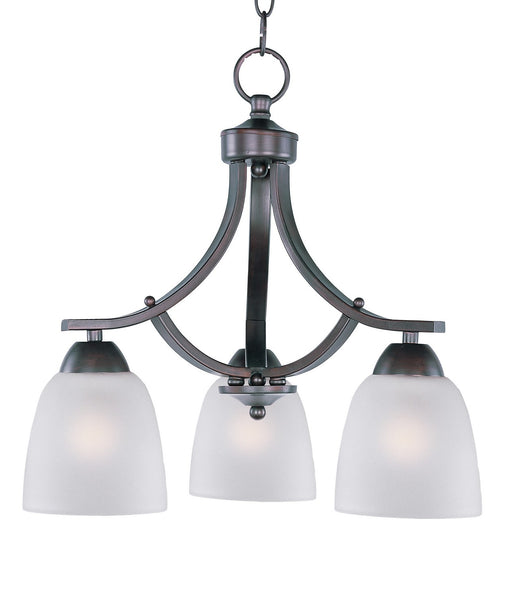 Axis Three Light Chandelier in Oil Rubbed Bronze