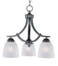 Axis Three Light Chandelier in Oil Rubbed Bronze