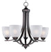 Axis Five Light Chandelier in Oil Rubbed Bronze