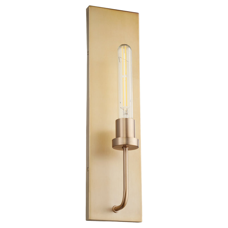 Sheridan 1 Light Wall Sconce in Aged Brass