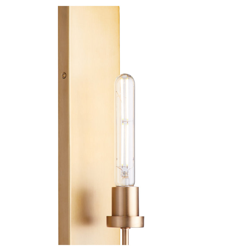 Sheridan 1 Light Wall Sconce in Aged Brass