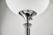 Metropolis 2-Light Torchiere Floor Lamp in Black Nickel