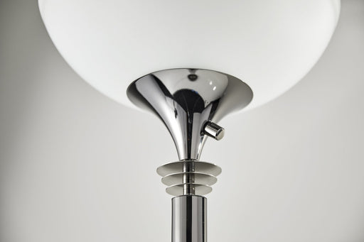 Metropolis 2-Light Torchiere Floor Lamp in Black Nickel