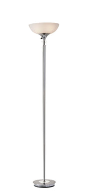 Metropolis 2-Light Torchiere Floor Lamp in Chrome