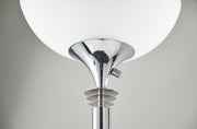 Metropolis 2-Light Torchiere Floor Lamp in Chrome