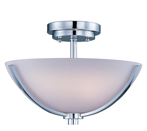 Rocco Three Light Semi-Flush Mount in Polished Chrome