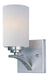 Deven One Light Wall Sconce in Satin Nickel