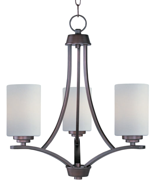 Deven Three Light Chandelier in Oil Rubbed Bronze
