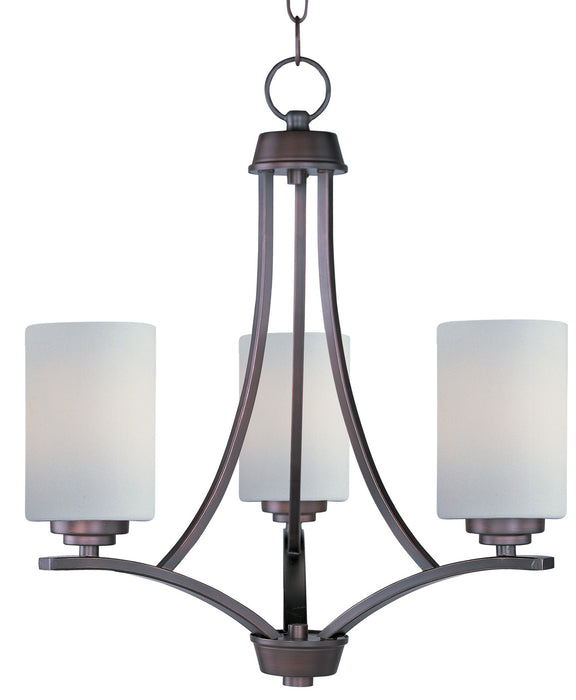 Deven Three Light Chandelier in Oil Rubbed Bronze
